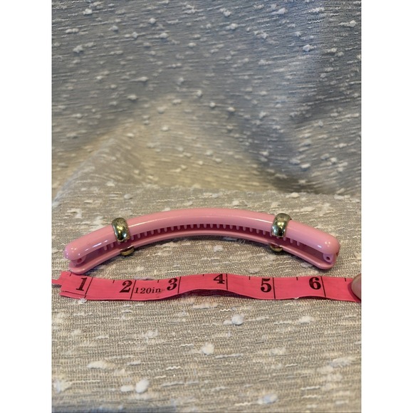 Vintage 1980s Cascade Clip Pink Gold - Picture 4 of 4